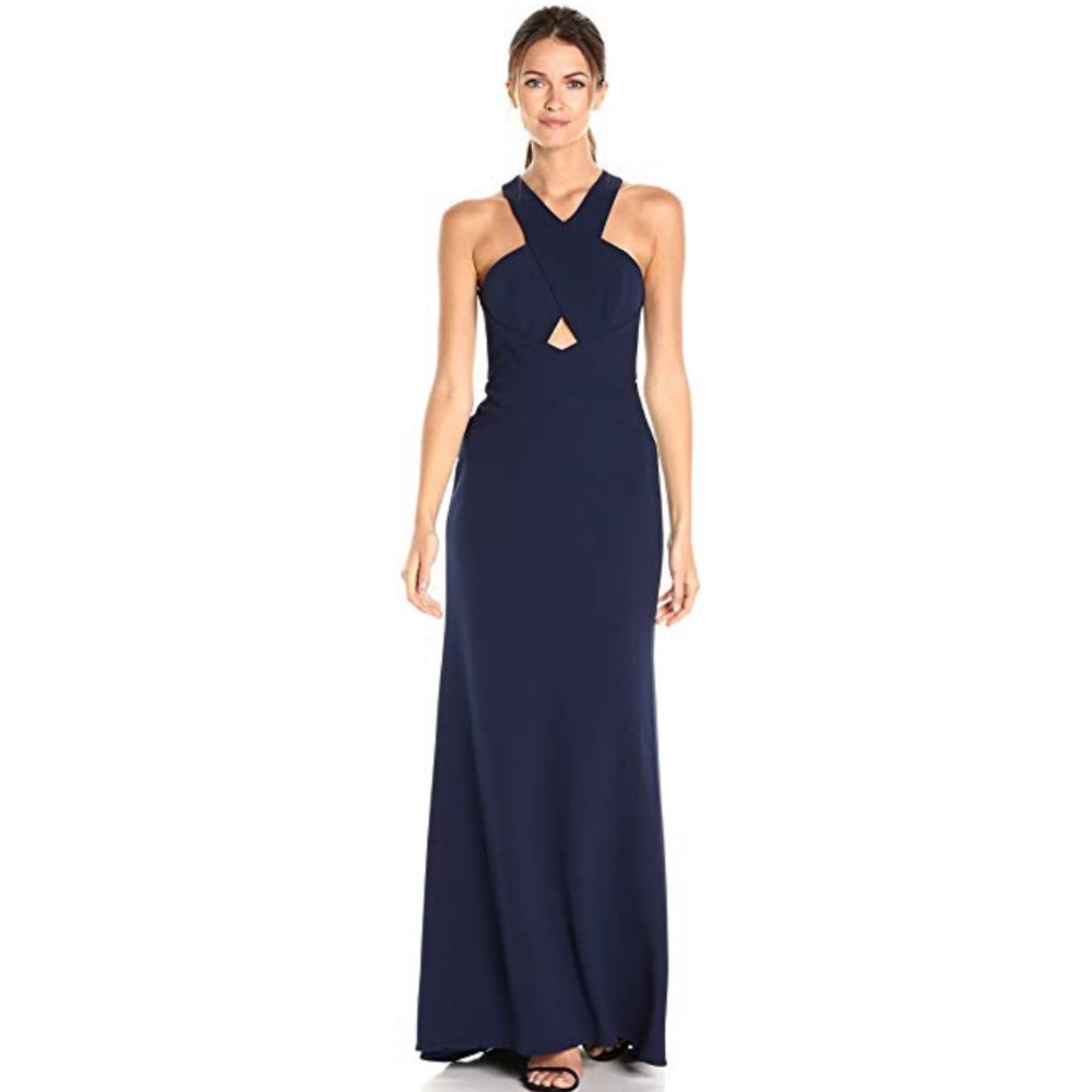 BCBG “Salome” halter maxi dress